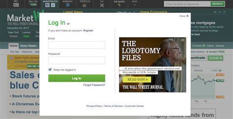 marketwatch login.